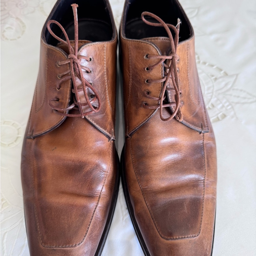 Hugo Boss Leather Brown Dress Shoes